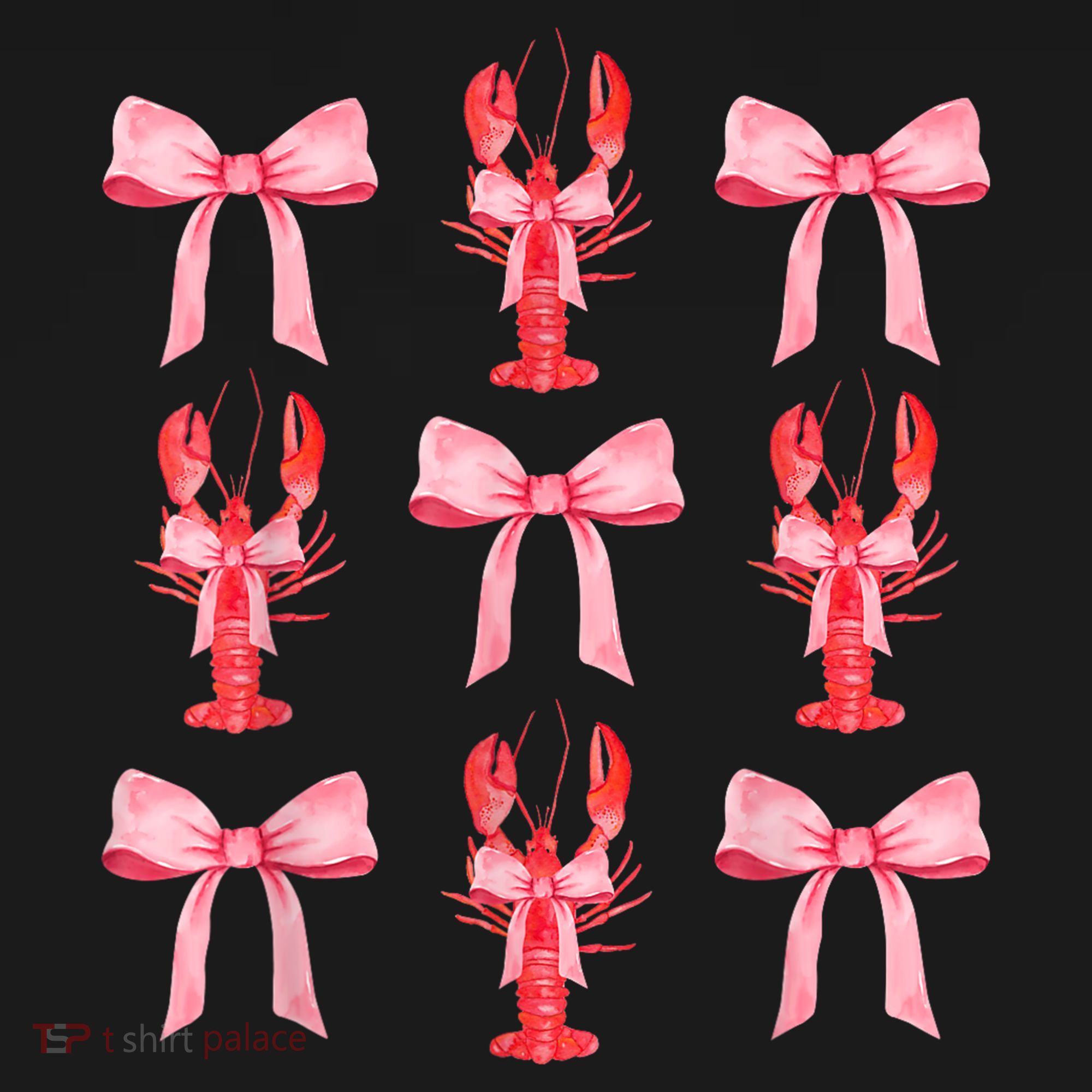 Pink Bow Cute Coquette Crawfish Clean Girl Aesthetic Ornament