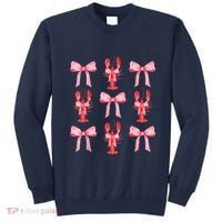 Pink Bow Cute Coquette Crawfish Clean Girl Aesthetic Sweatshirt thumb 0