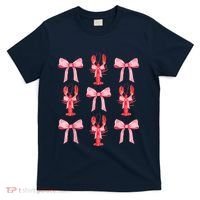 Pink Bow Cute Coquette Crawfish Clean Girl Aesthetic T-Shirt thumb 0