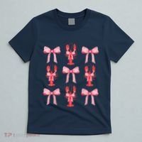 Pink Bow Cute Coquette Crawfish Clean Girl Aesthetic T-Shirt thumb 5