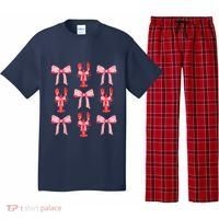 Pink Bow Cute Coquette Crawfish Clean Girl Aesthetic Pajama Set thumb 0