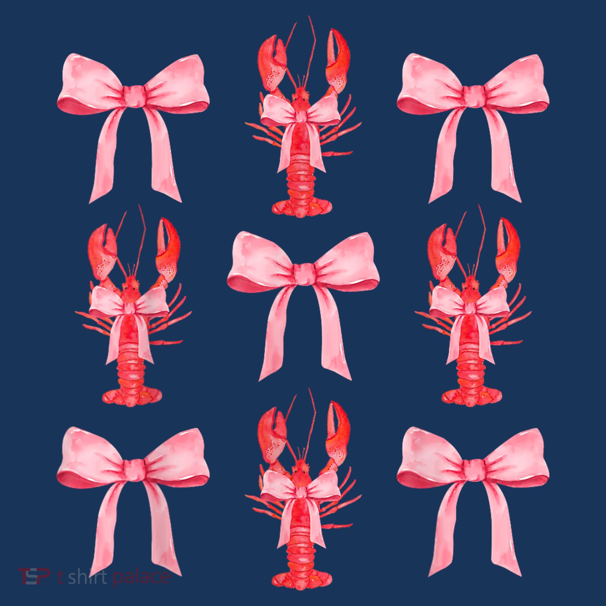 Pink Bow Cute Coquette Crawfish Clean Girl Aesthetic Women's Hoodie