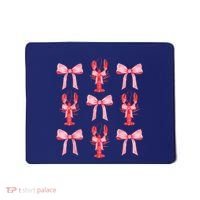 Pink Bow Cute Coquette Crawfish Clean Girl Aesthetic Mousepad thumb 0