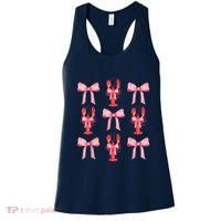 Pink Bow Cute Coquette Crawfish Clean Girl Aesthetic Women's Tank Top thumb 0