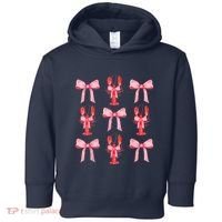 Pink Bow Cute Coquette Crawfish Clean Girl Aesthetic Toddler Hoodie thumb 0