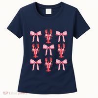 Pink Bow Cute Coquette Crawfish Clean Girl Aesthetic Women's T-Shirt thumb 0