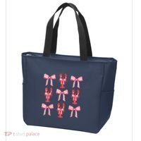 Pink Bow Cute Coquette Crawfish Clean Girl Aesthetic Tote Bag thumb 3