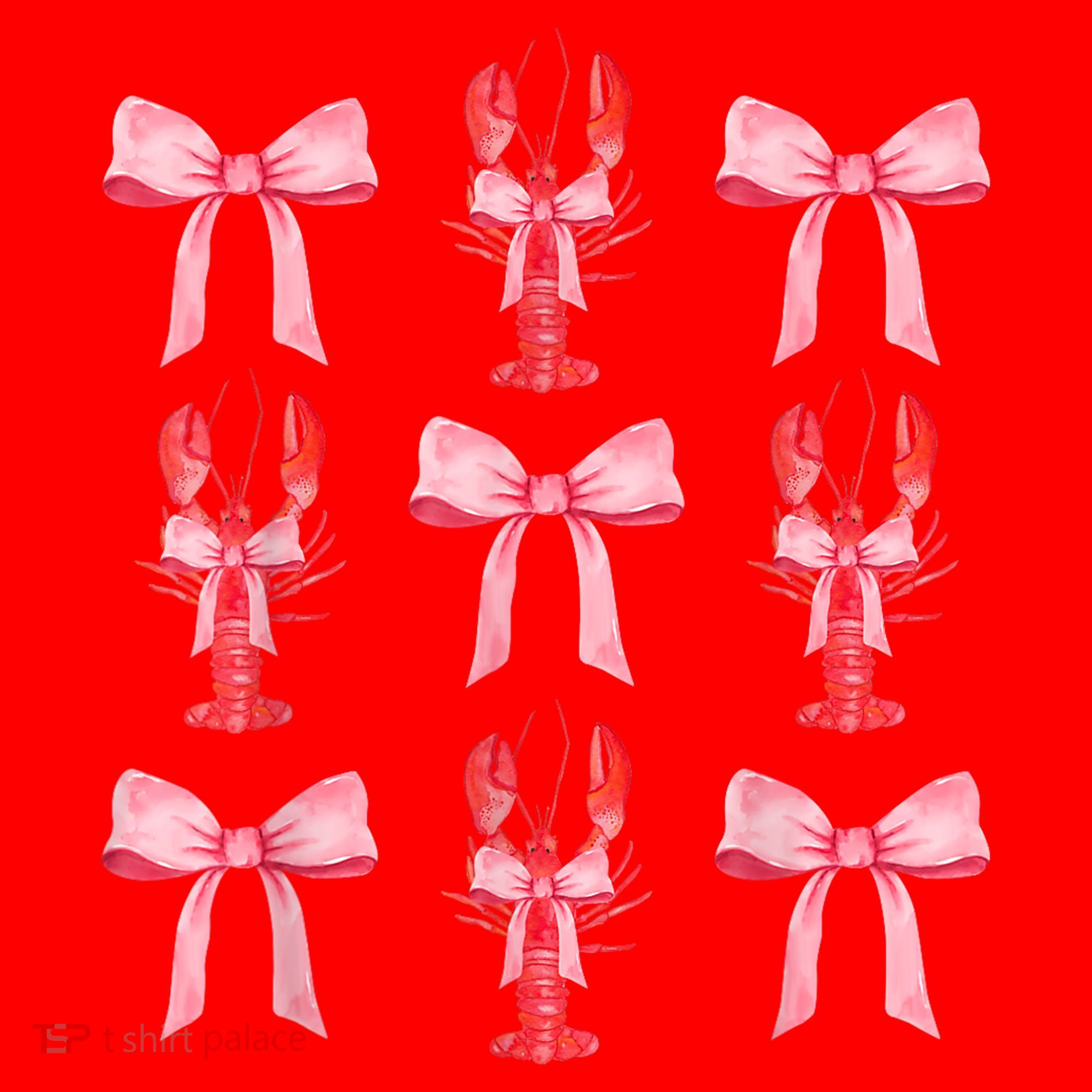 Pink Bow Cute Coquette Crawfish Clean Girl Aesthetic Santa Hat