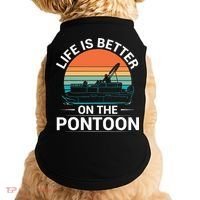 Pontoon Boat Captain Life Is Better On The Pontoon Doggie Tank thumb 0
