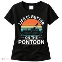 Pontoon Boat Captain Life Is Better On The Pontoon Women's T-Shirt thumb 0