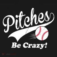 Pitches Be Crazy Funny Baseball Sport Bucket Hat thumb 4