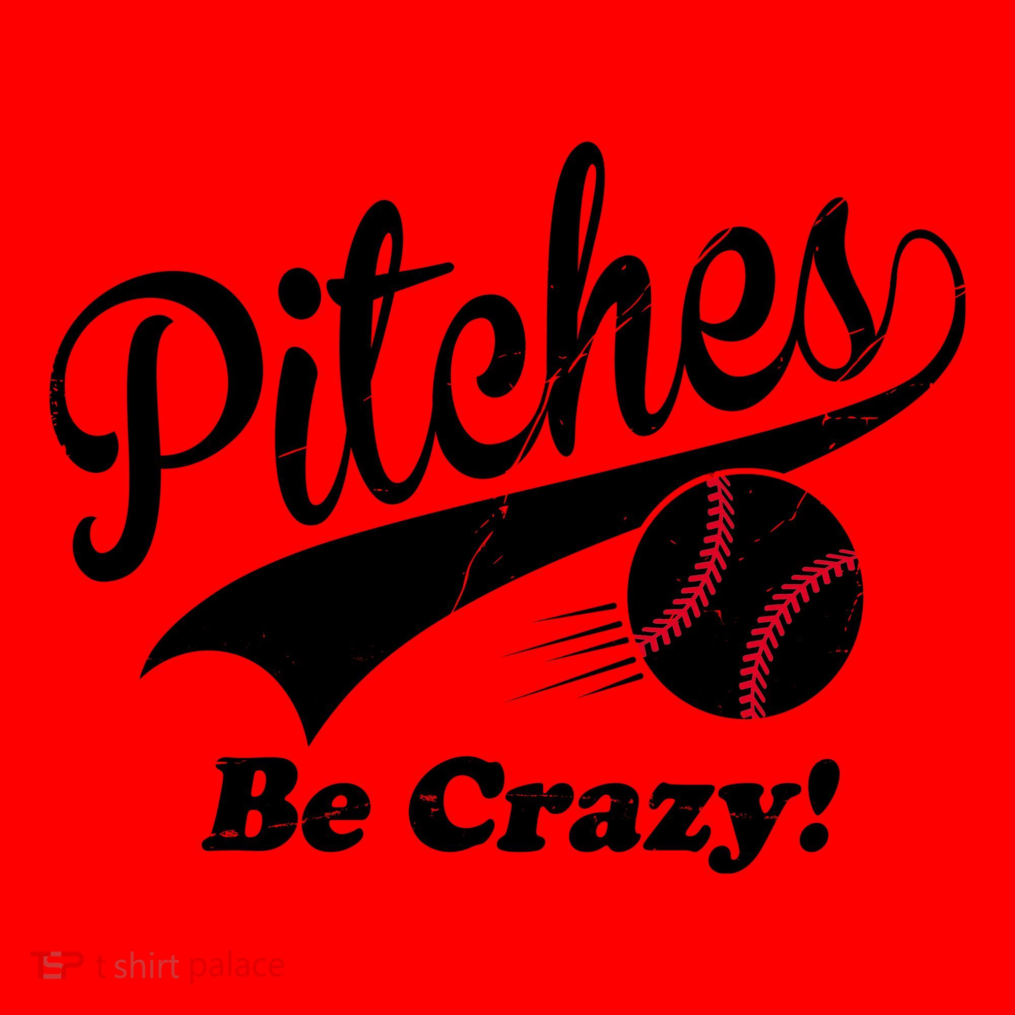Pitches Be Crazy Funny Baseball Sport Santa Hat