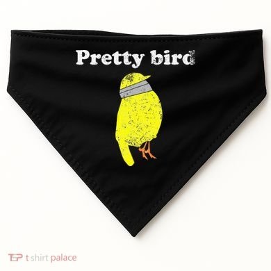 Pretty Bird Cute Dumb Funny USA-Made Doggie Bandana