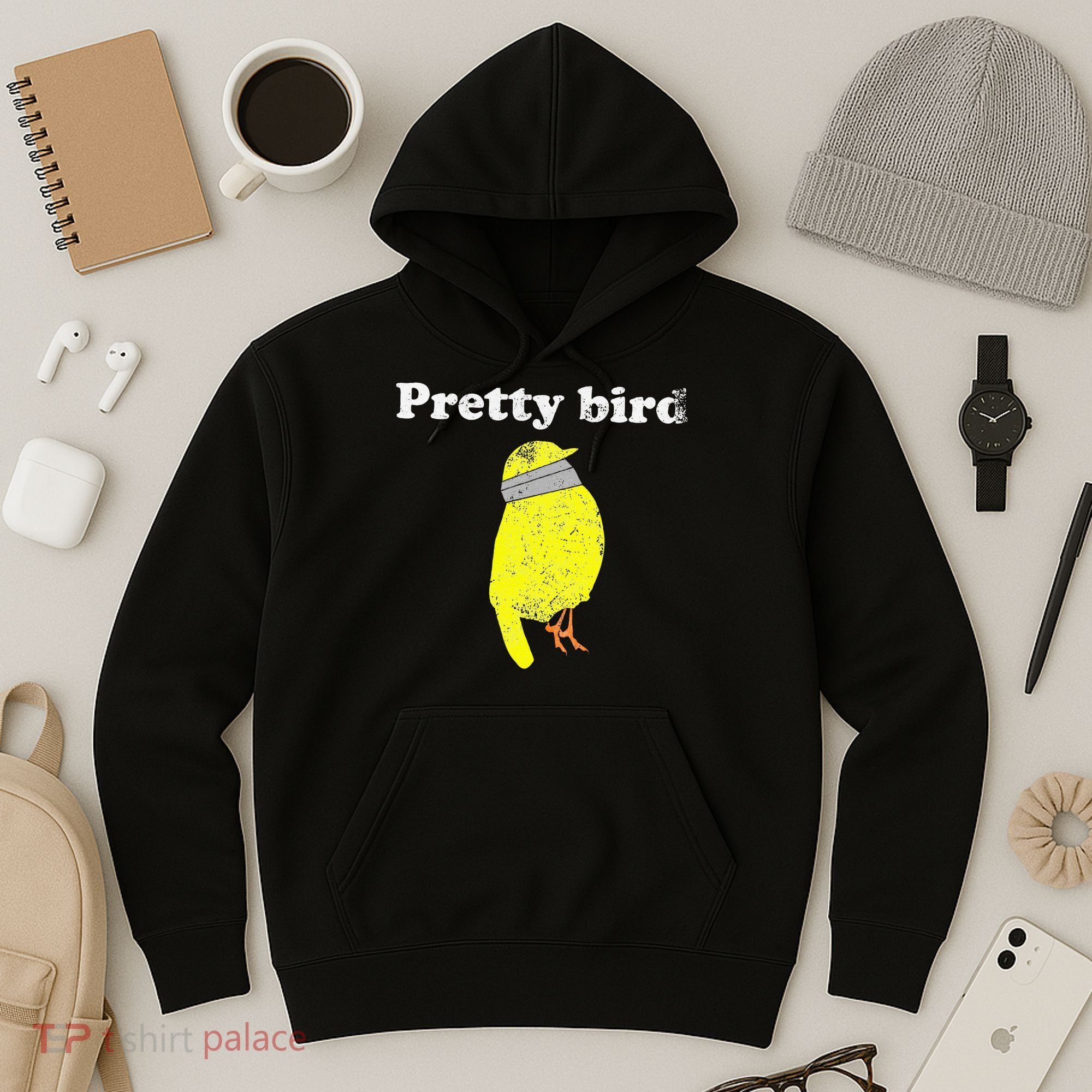 Pretty Bird Cute Dumb Funny Hoodie