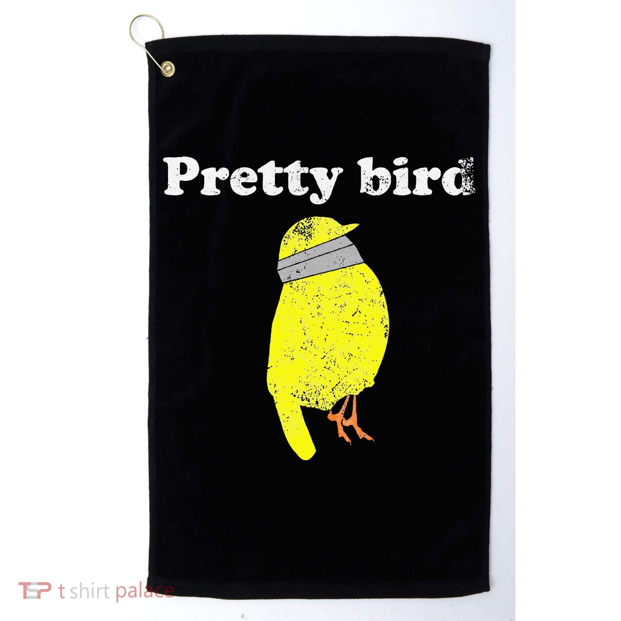Pretty Bird Cute Dumb Funny Golf Towel