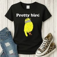 Pretty Bird Cute Dumb Funny Women's T-Shirt thumb 3