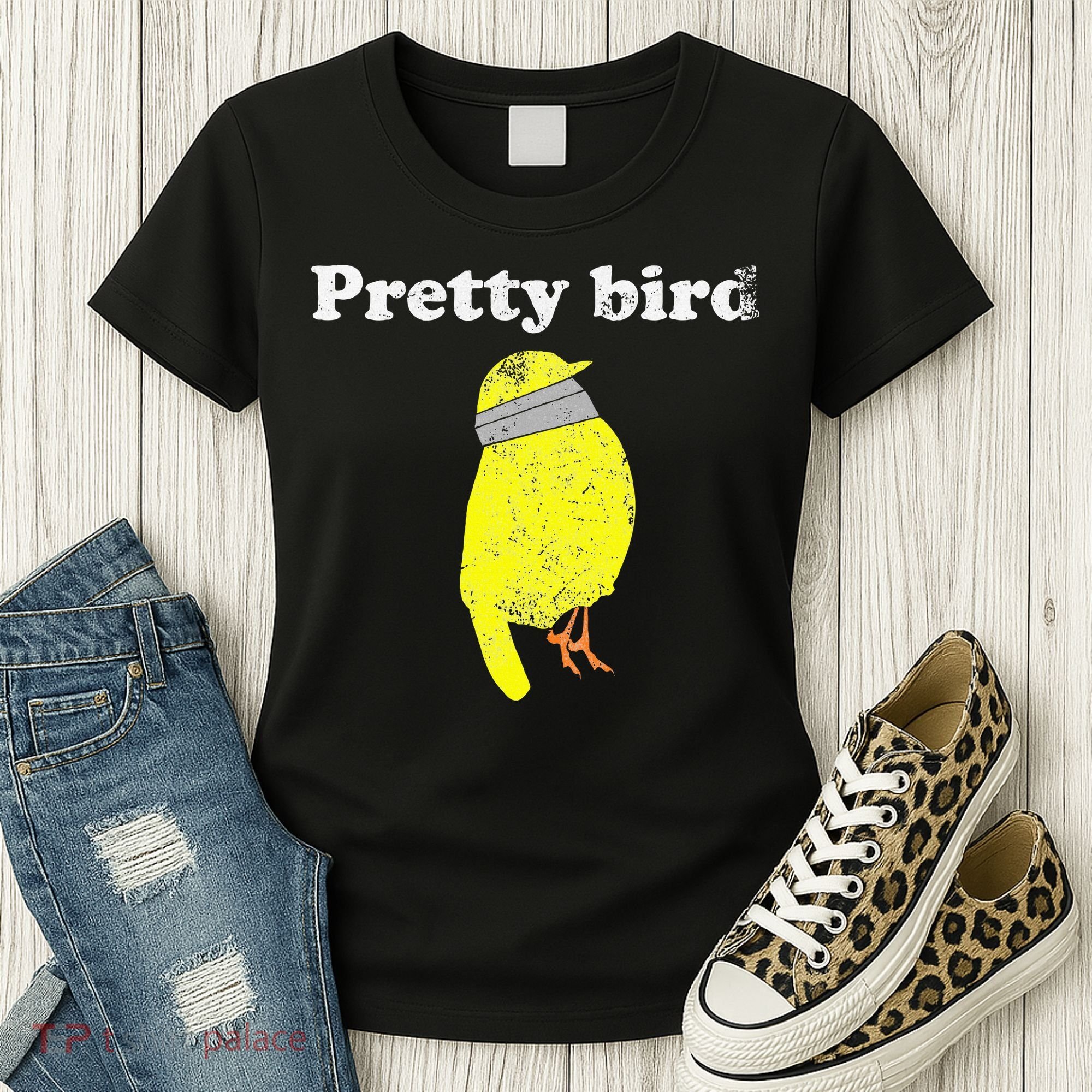 Pretty Bird Cute Dumb Funny Women's T-Shirt