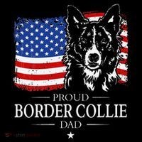 Proud Border Collie Dad American Flag Patriotic Dog Coffee Mug thumb 5