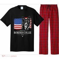 Proud Border Collie Dad American Flag Patriotic Dog Pajama Set thumb 0