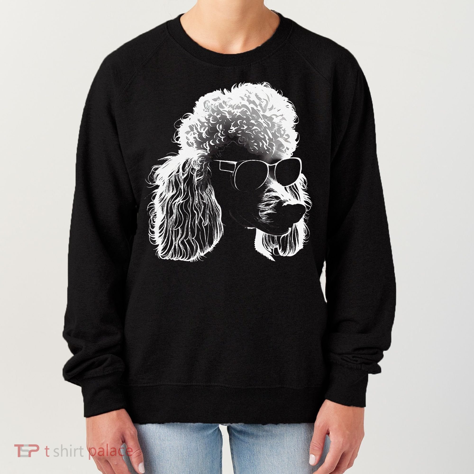 Poodle Best Dog Sunglasses Pet Lover Dog Women's Sweatshirt