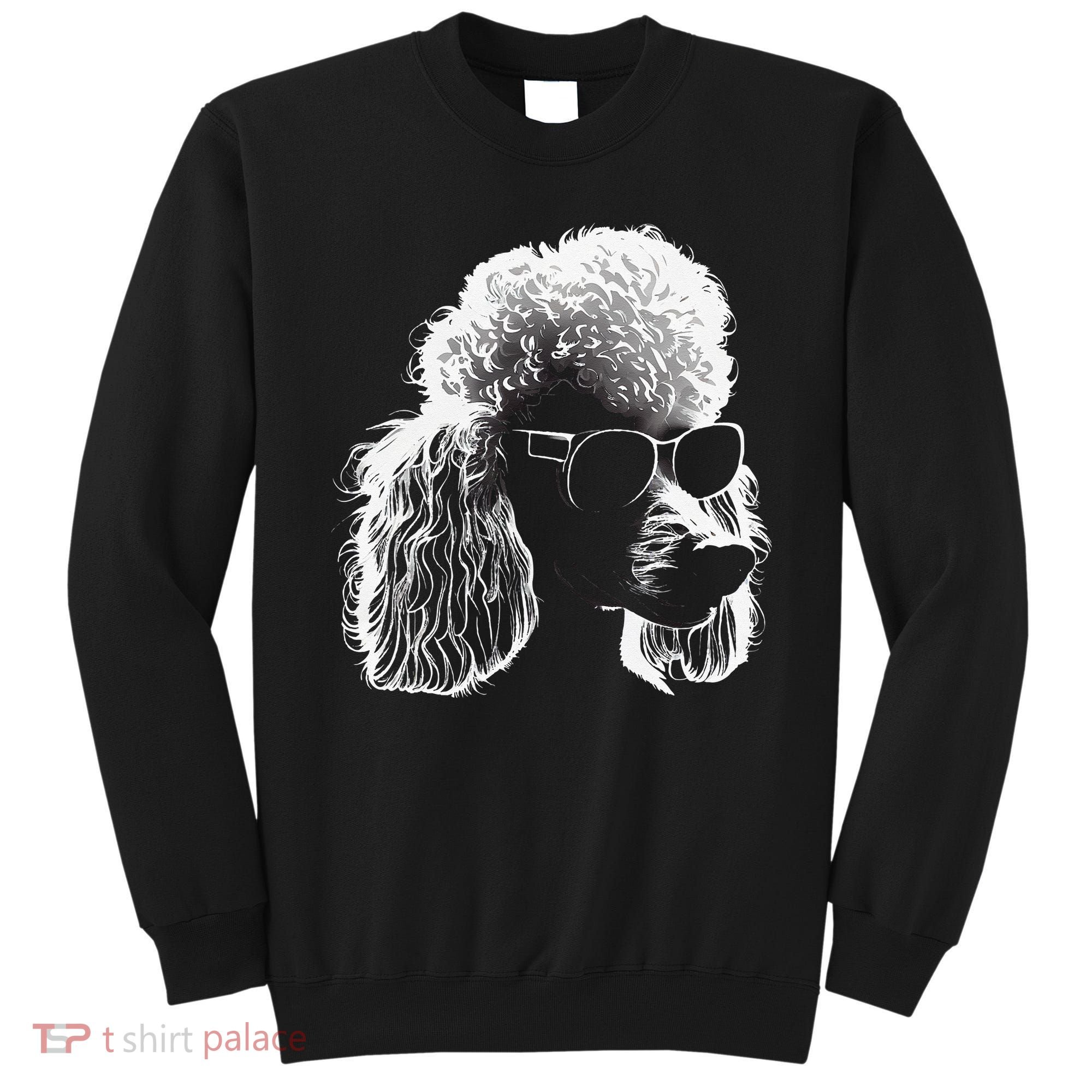 Poodle Best Dog Sunglasses Pet Lover Dog Sweatshirt