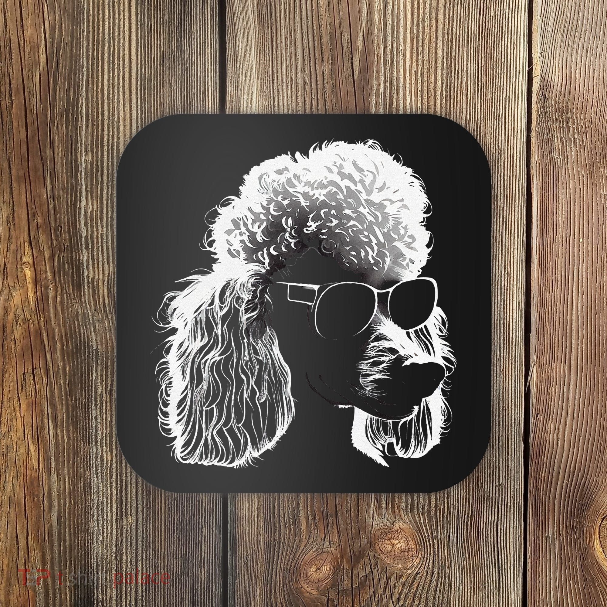 Poodle Best Dog Sunglasses Pet Lover Dog Coaster