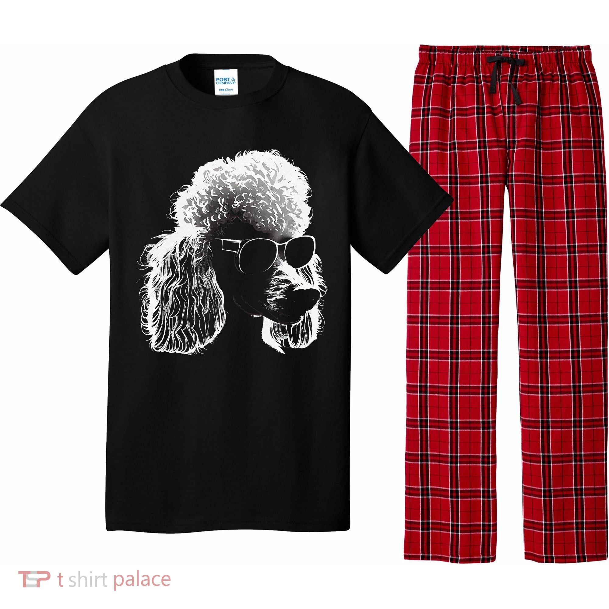 Poodle Best Dog Sunglasses Pet Lover Dog Pajama Set