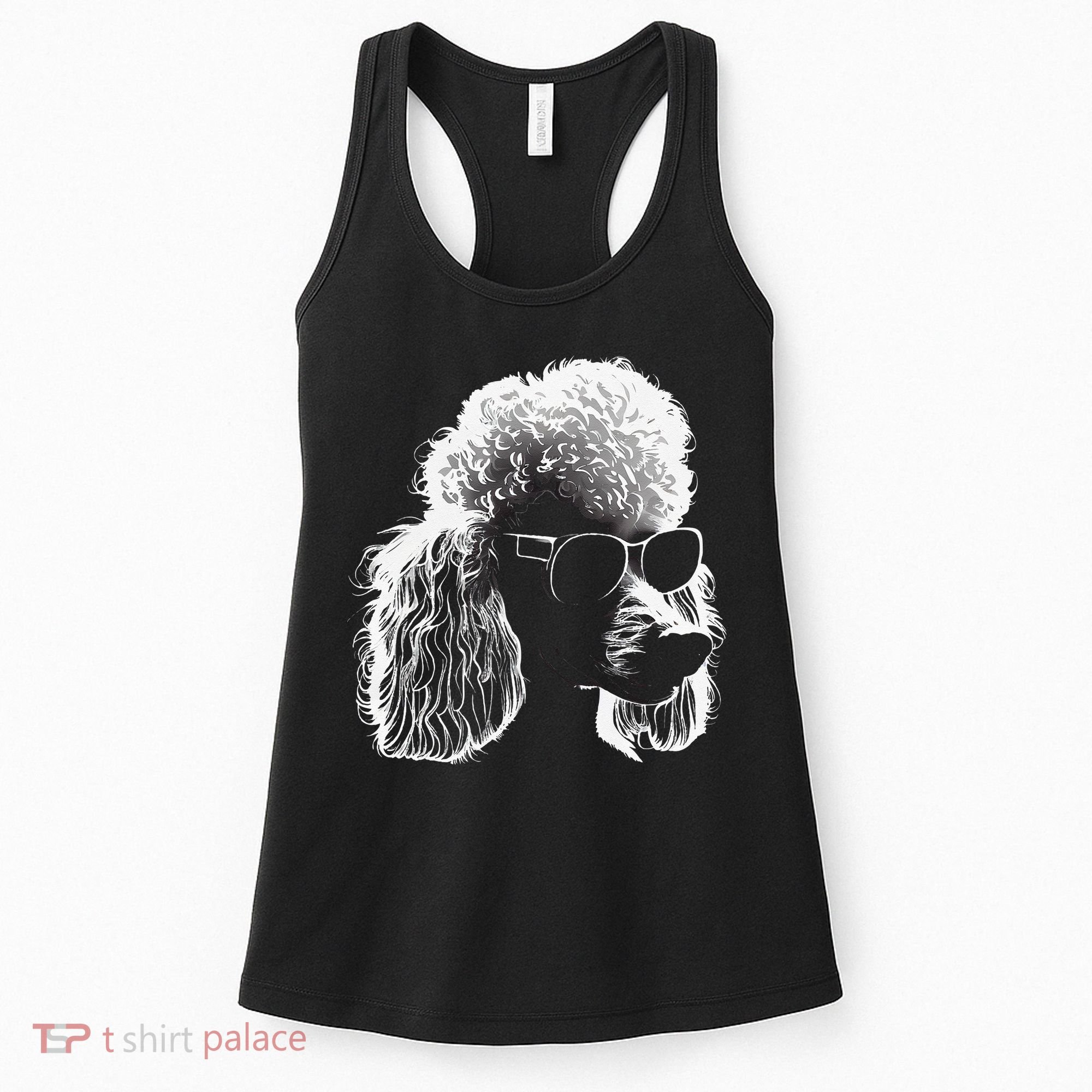 Poodle Best Dog Sunglasses Pet Lover Dog Women's Tank Top