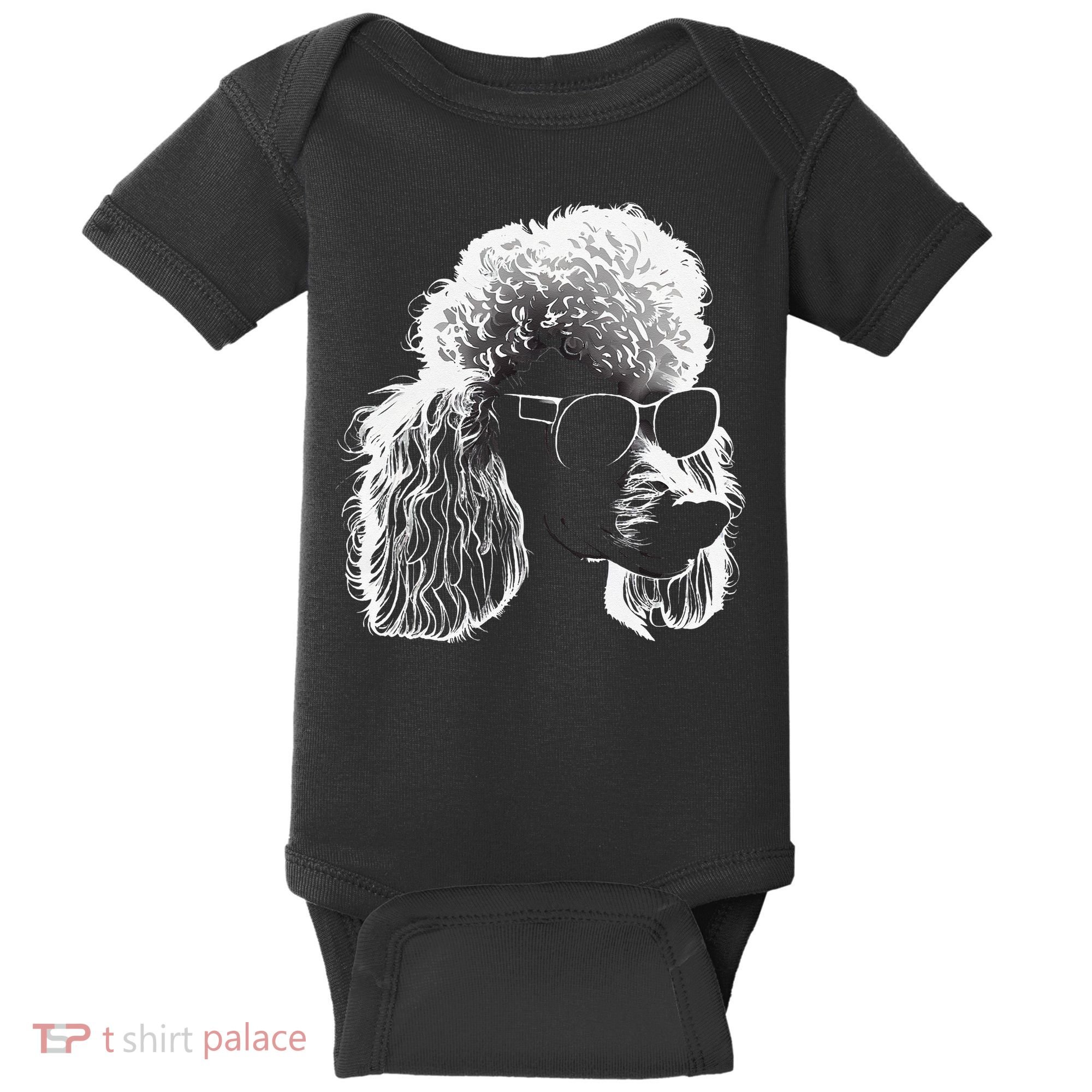 Poodle Best Dog Sunglasses Pet Lover Dog Baby Bodysuit