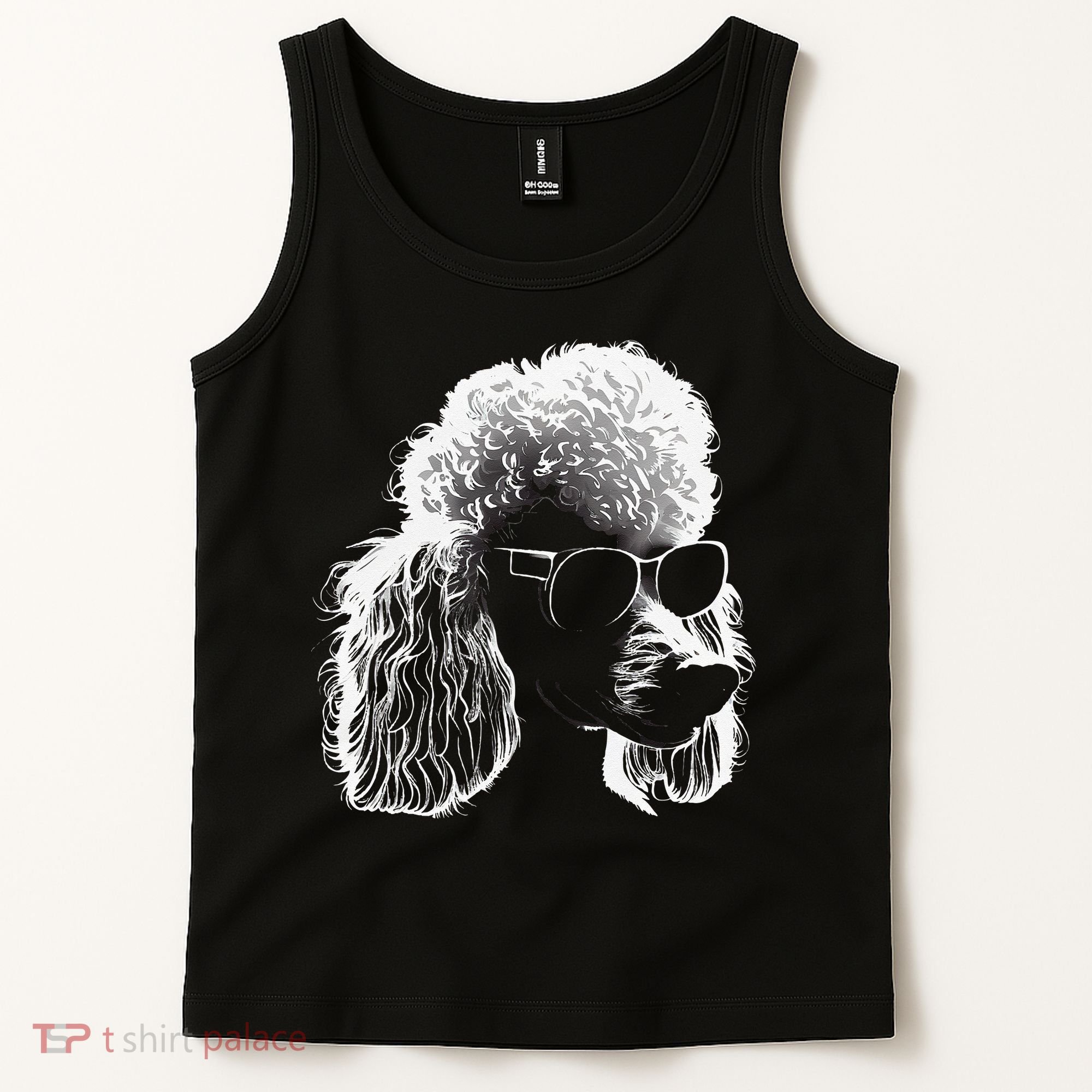 Poodle Best Dog Sunglasses Pet Lover Dog Tank Top