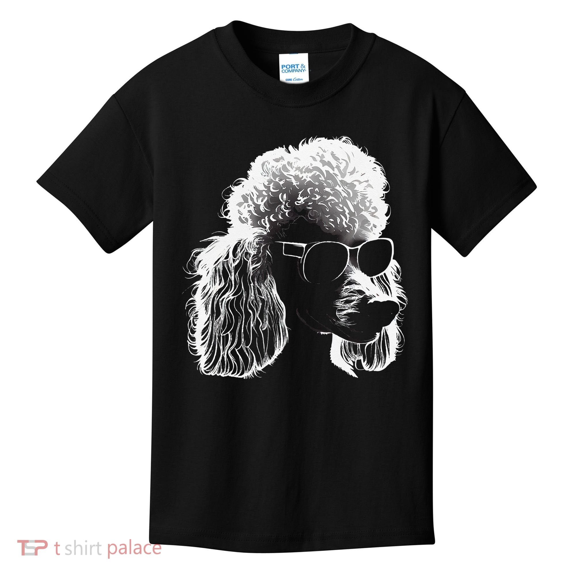 Poodle Best Dog Sunglasses Pet Lover Dog Kids T-Shirt