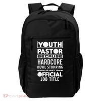 Pastor Because Devil Stomping Ninja Funny Backpack thumb 0