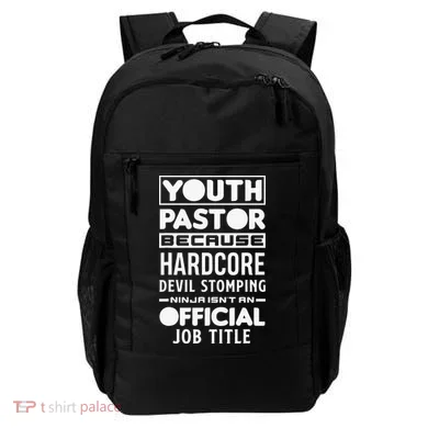 Pastor Because Devil Stomping Ninja Funny Backpack