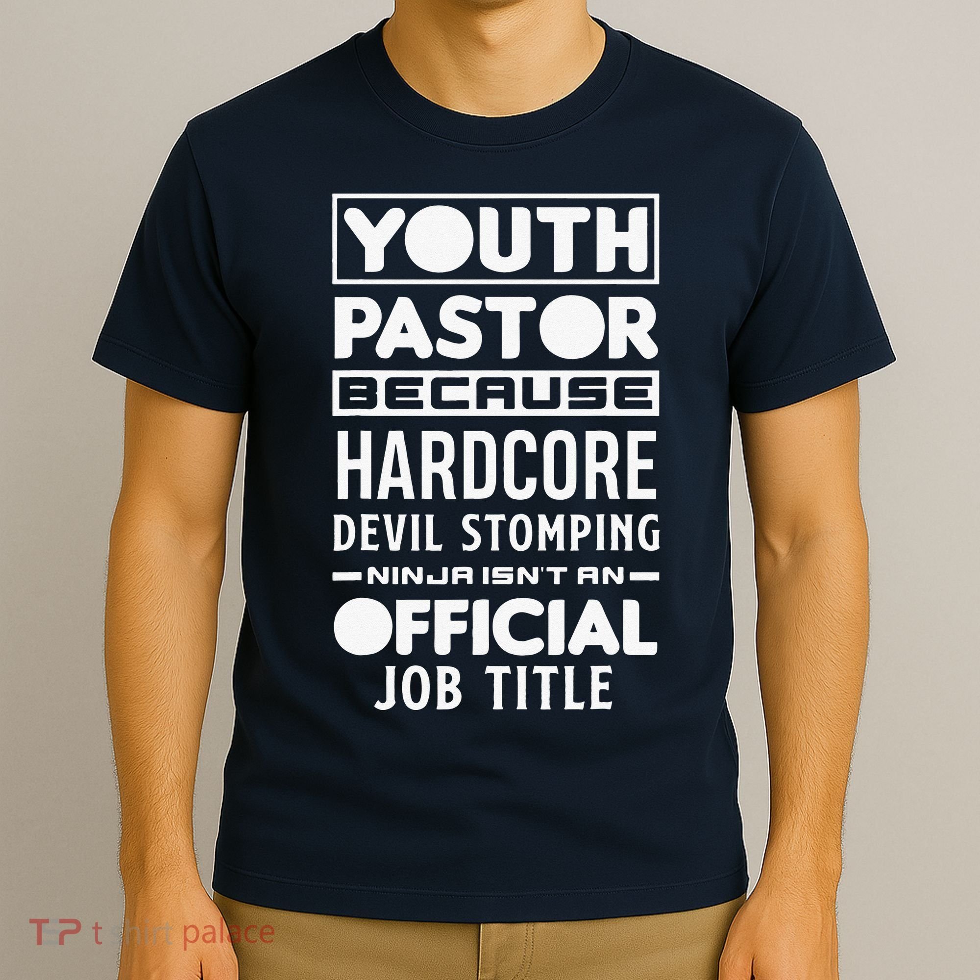 Pastor Because Devil Stomping Ninja Funny T-Shirt