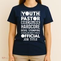 Pastor Because Devil Stomping Ninja Funny T-Shirt thumb 4