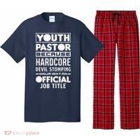 Pastor Because Devil Stomping Ninja Funny Pajama Set thumb 0