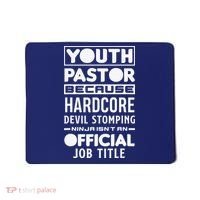 Pastor Because Devil Stomping Ninja Funny Mousepad thumb 0