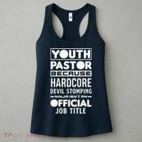 Pastor Because Devil Stomping Ninja Funny Women's Tank Top thumb 3