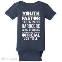 Pastor Because Devil Stomping Ninja Funny Baby Bodysuit thumb 0