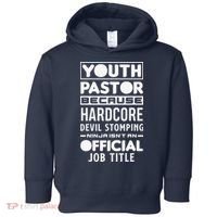 Pastor Because Devil Stomping Ninja Funny Toddler Hoodie thumb 0