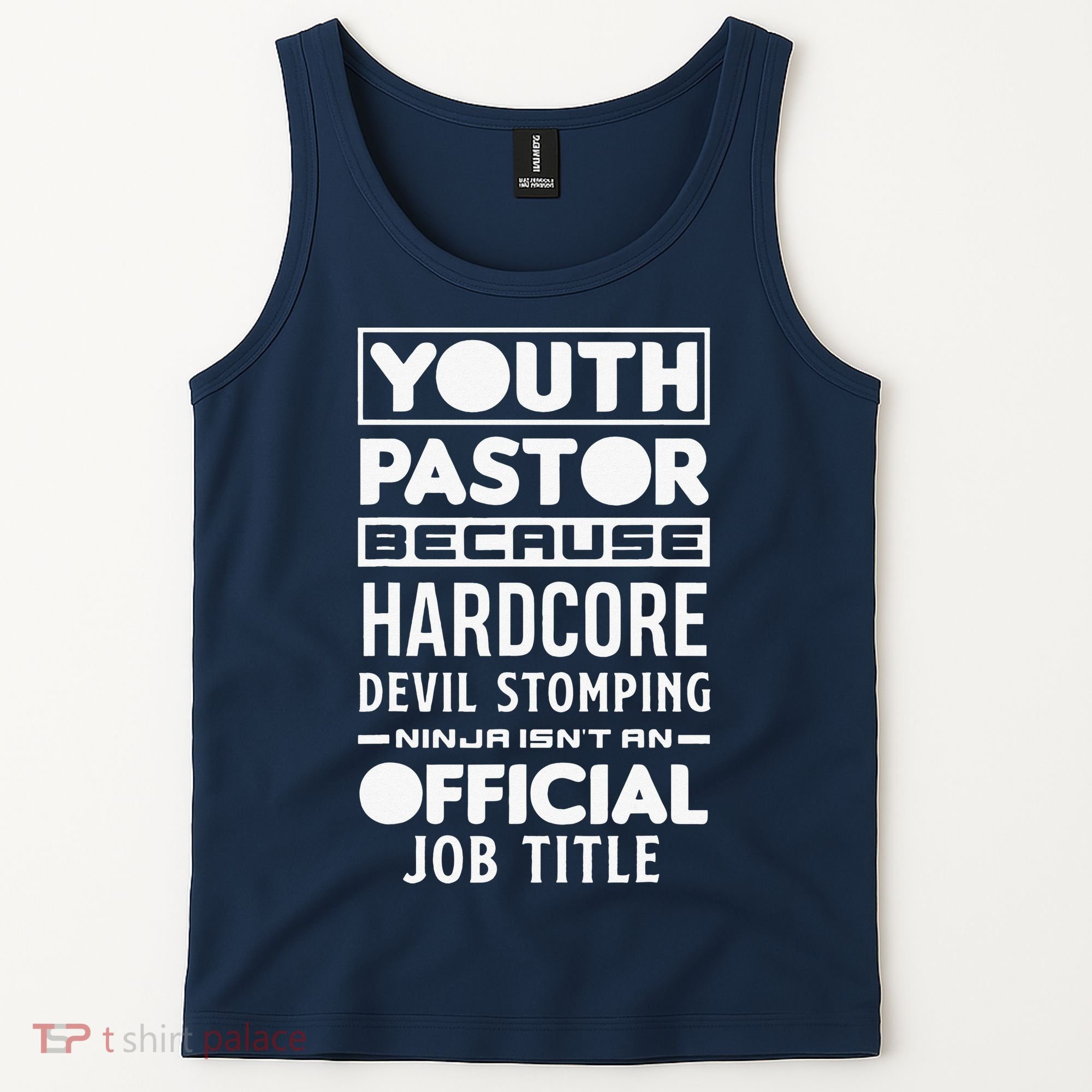Pastor Because Devil Stomping Ninja Funny Tank Top
