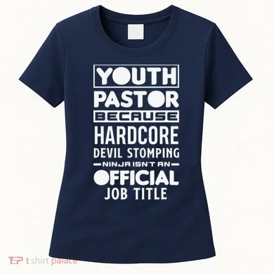 Pastor Because Devil Stomping Ninja Funny Women's T-Shirt