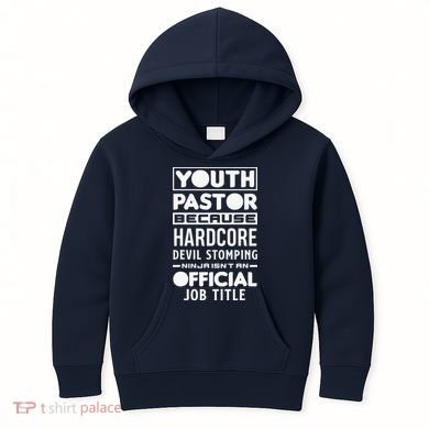 Pastor Because Devil Stomping Ninja Funny Kids Hoodie