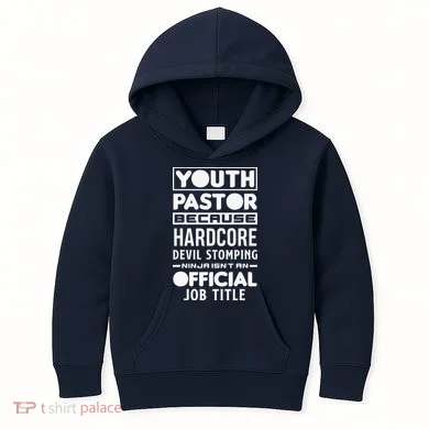 Pastor Because Devil Stomping Ninja Funny Kids Hoodie