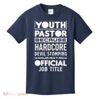 Pastor Because Devil Stomping Ninja Funny Kids T-Shirt thumb 0