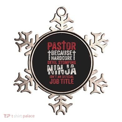 Pastor Because Devil Stomping Ninja IsnT Job Title Ornament
