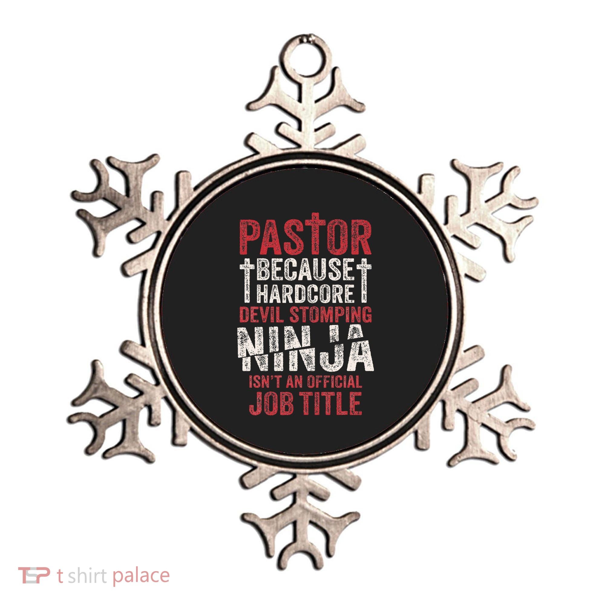 Pastor Because Devil Stomping Ninja IsnT Job Title Ornament