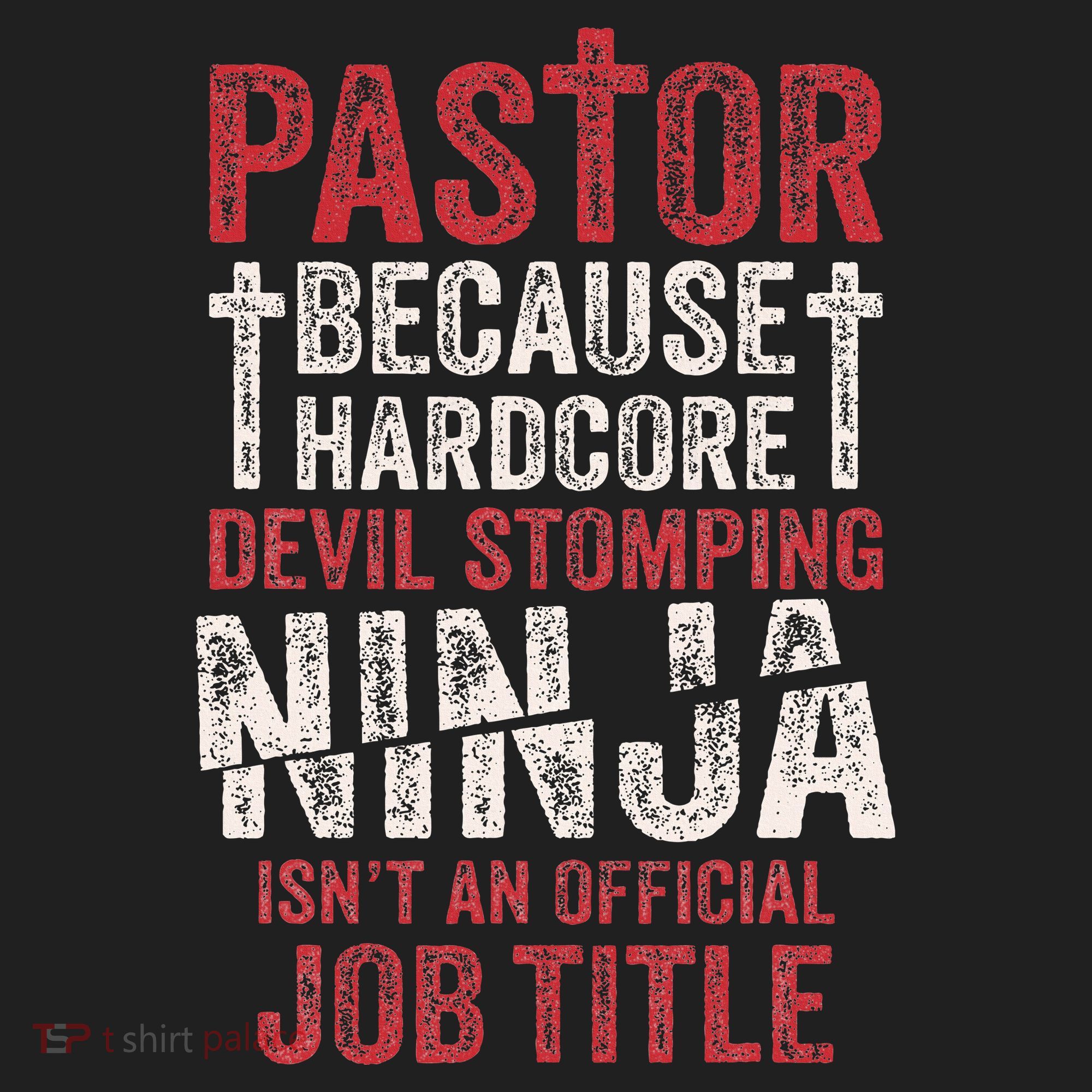 Pastor Because Devil Stomping Ninja IsnT Job Title Golf Towel