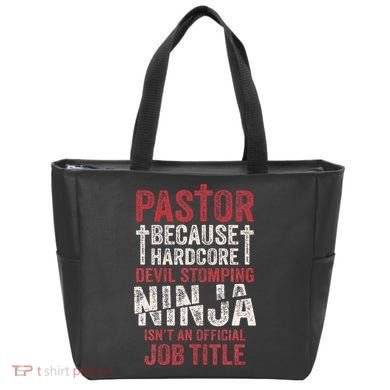 Pastor Because Devil Stomping Ninja IsnT Job Title Tote Bag
