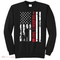 Proud Baseball Dad American Flag Sports Sweatshirt thumb 0